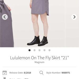 lululemon athletica On The Fly Skirt. Size 8